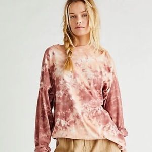 NWT-Free People Tie-Dyed Tee
